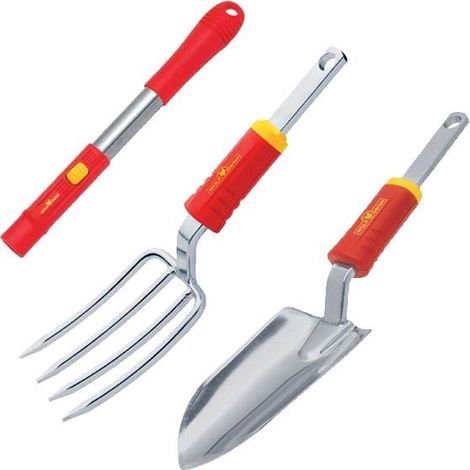 Wolf Garten Small Handle ZM04 & LUGM Hand Fork & LUSM Trowel Multi Change Tools (1/3)