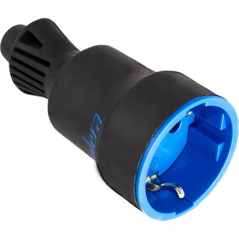 Base Mobile 2P+T 16A 250V Gomma Colore Nero 707CK Solera