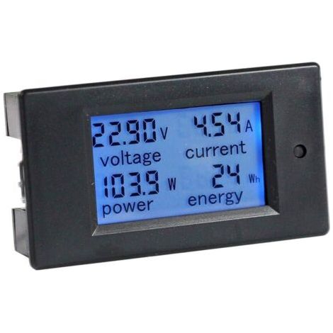 QORVA-Voltmètre, multimètre, ampèremètre, voltmètre, écran LCD, avec shunt intégré, DC 6,5-100 V 0-20 A (1/5)