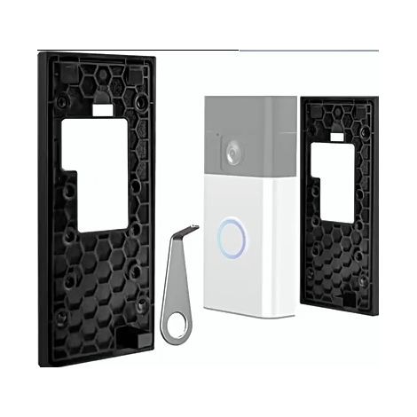 Support de sonnette Ring, support autocollant sans perçage pour la nouvelle sonnette vidéo à batterie, support adhésif pour sonnette de caméra Ring, accessoires de sonnette (1/5)
