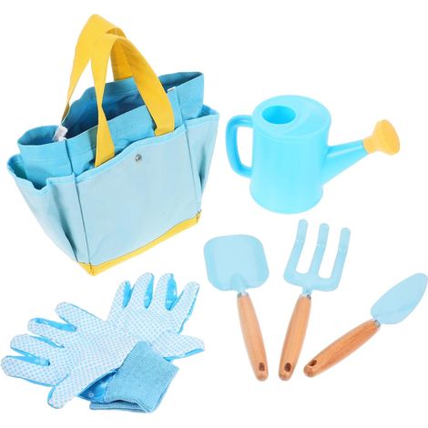 Outils Jardin Garçon Fille avec Pelle Râteau Arrosoir et de Rangement Kit Jardinage Extérieur pour Potager Garçon Fille Outils et Adaptés Aux Petites Mains pour Plantation et (1/5)