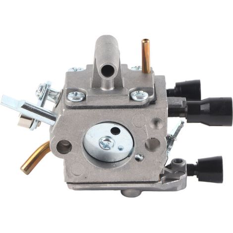 Vtizikl Carburateur de rechange haute performance pour débroussailleuse FS120, FS200 et FS250, couleur argent, 3,15 x 2,45 pouces