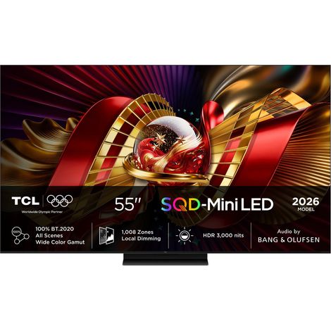 TCL C8L TV 55" Mini LED 55C8L – HDR 3000 nit – 1.008 zones de dimming – 4 ports HDMI – Taux de rafraîchissement 120Hz