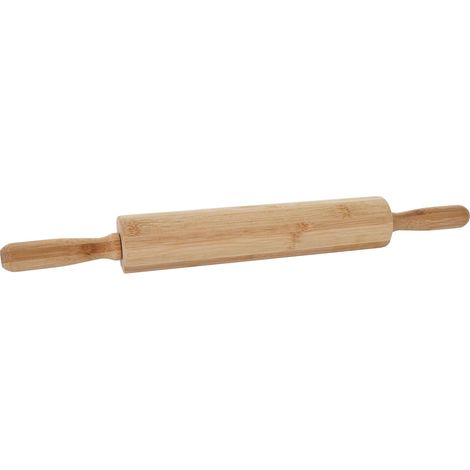 Rouleau à pâtisserie HWC-B71, rouleau en bois, bambou 44x5cm (1/5)