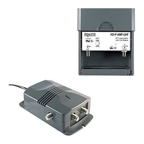 ANTENNE HD-LINE 2-1 Kit pr&eacuteamplificateur TNT TV : pr&eacute amplificateur + Alimentation pour antenne terrestre DVB-T-82 (1/2)