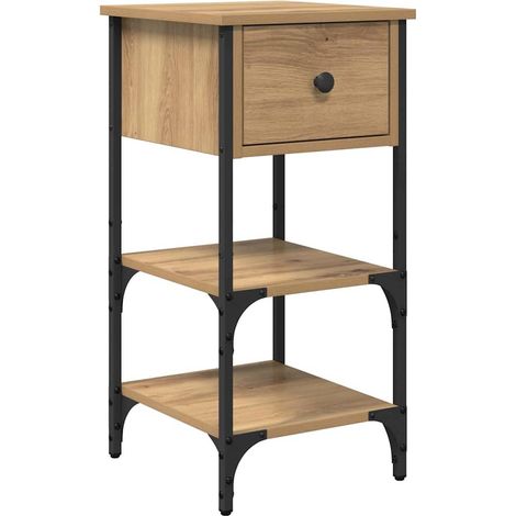 Cabinet de chevet Marron 33,5 x 36 x 70 cm Bois d’ingénierie
