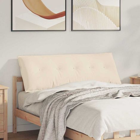 Rückenkissen Beige 140 x 50 cm Mikrofaserstoff