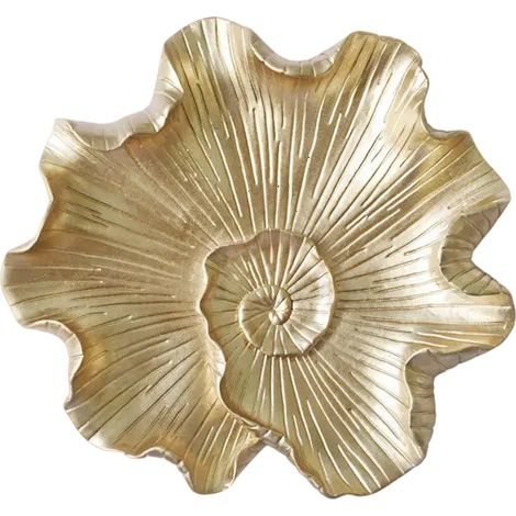 1 Sculpture murale feuille de lotus,résine dorée,style chinois,décoration salon,hôtel (1/5)