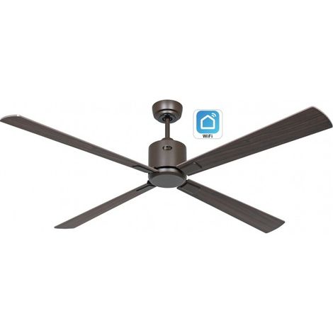 CasaFan ECO NEO III Ventilateur de plafond de 152 cm avec WiFi 949313W Noyer / Noyer & Cerisier (1/5)