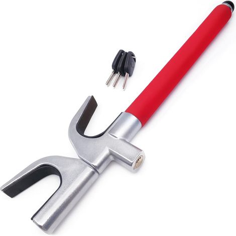 Barra antirrobo para coche RK1002 mejorada, más robusta, fácil y rápidamente ajustable, martillo de seguridad, llave universal, bloque de barra antirrobo para coche, autocaravana y furgoneta. (1/5)