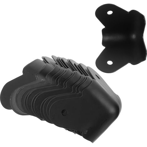 16 Pièces Protecteurs Angles pour Boîtes à Bijoux et Enceintes de Scène Protection Solide Noir Protège Coins de Coffrets et Caisses Bois Installation Facile (1/5)