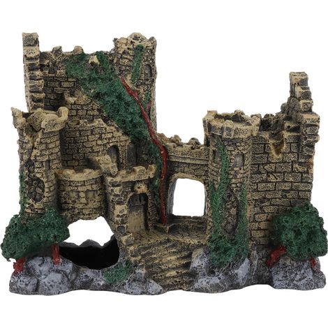 Ornements de château occidental Vintage en résine, décoration de paysage pour Aquarium de poissons (1/5)