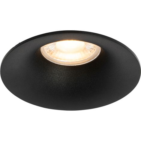 Moderner Einbaustrahler Schwarz GU10 50mm - Gijs