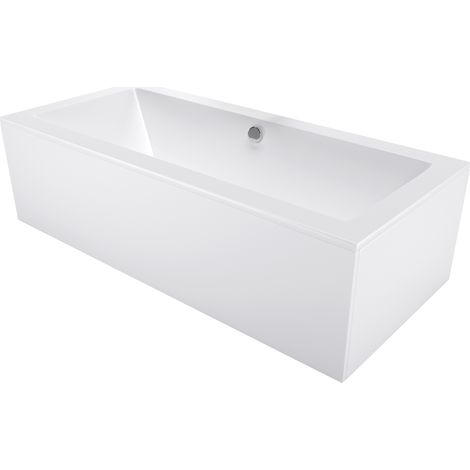 Mexen – Baignoire rectangulaire 180 x 80 cm en acrylique blanc – Capacité 180 litres – Pieds réglables – 55051808000X