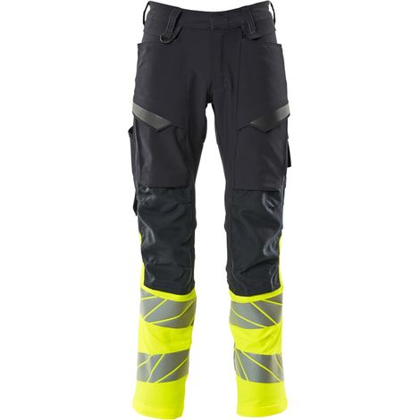 Mascot Hose mit Knietaschen 19879-711-01017 Gr. 82C66 schwarzblau/hi-vis gelb (1/4)