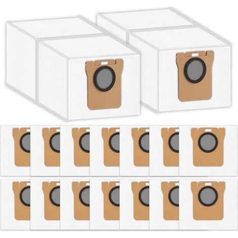 X20+ Lot de 16 sacs d'aspirateur de rechange pour Xiaomi X10+/X20+/X20 Pro/ X20 Max, Dreame X50 Ultra Complete/ X40/ L20 Ultra/ L50 Pro Ultra/ L10s Pro/ L10/ L10s/L20 (1/5)