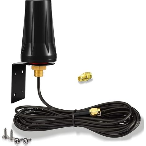 Bingfu Antenne 4G LTE Exterieur SMA Mâle Mimo 5dBi Omnidirectionnelle Étanche Imperméable 3m Câble pour 4G LTE 3G GSM Routeur Camera Chasse Caméra Sentier Moniteur d'Énergie (1/5)