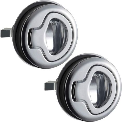 Loqueteau affleurant en alliage de zinc – Serrure de trappe pour bateau et camping-car – Résistant à la corrosion – Installation facile (1/5)