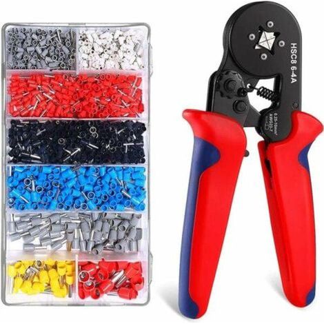 Pince à sertir latérale embouts de fil outils talons électricien professionnel 1200 0 25-10 mm² (1/5)