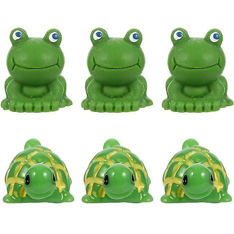 6-teiliges Frosch-Mikro-Dekor-Set (1/3)