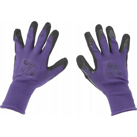 Gants de protection enduits taille 10 - violets (12/240) (1/3)