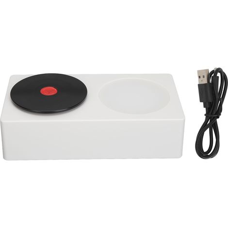 Haut-parleur Bluetooth Vintage - Qualité Sonore Premium, Design Rétro avec Veilleuse pour Bureau et Salon - Blanc (1/5)