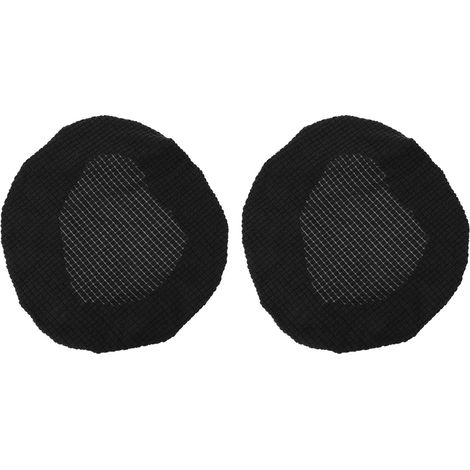 Housses de Tabourets Rondes Confortable et Pratique Noir en Polyester 2pcs pour Chaise de Salle à Manger et Maison Personnelle (1/5)