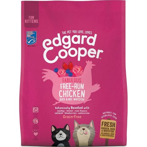 Edgard&Cooper Grain Free per Kitten con Pollo e Anatra  325 gr