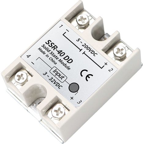 Relais statique SSR 40DD à puce intelligente en cuivre rouge pur, performance stable et haute sécurité (1/5)