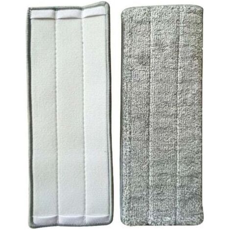 10pcs Serpillères pour Balai Lave-Sol Housse de Nettoyage de Rechange La Tête de Ménage de Vadrouille pour Balai Plat Lingettes de Nettoyage 33x12mm (1/4)