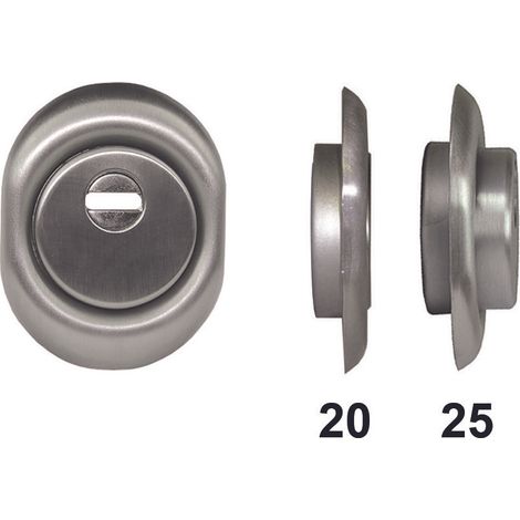 DEFENDER MONOLITO A VITE BD250 CROMO SATINATO  mm.88x68x20h.    DISEC