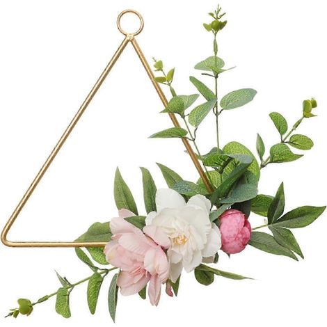 Künstlicher Kranz für Partys, Hochzeiten, Büros, Wohnzimmer und Schlafzimmer als Dekoration-28x23cm (1/5)