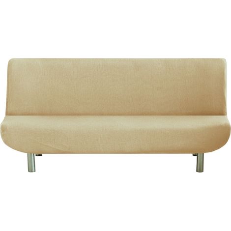 Eysa Italia Ulises Copridivano Elastico Clic Clac, Poliestere-Cotone, Beige, 180 a 200 cm/3 posti