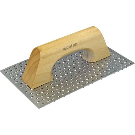 Llana rascador de monocapa en acero inoxidable con mango de madera 09517190 (1/2)