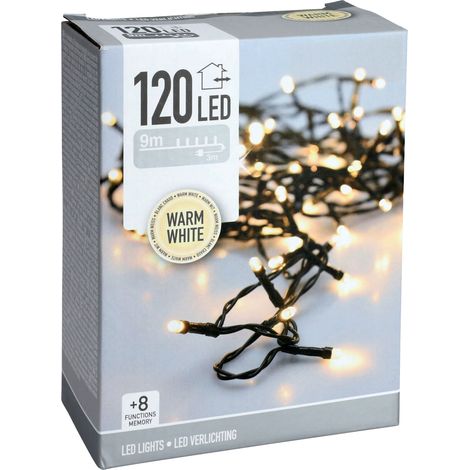 Girlande 120 LED Warmweiß Außenbereich 12m (1/2)
