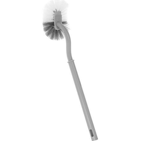 Brosse de Toilette à Manche Long et Design Courbé - Brosse WC Suspendable et Pratique pour Salle de Bain - Matière Plastique Durable, Longueur 39 cm (Lot 1) (1/5)