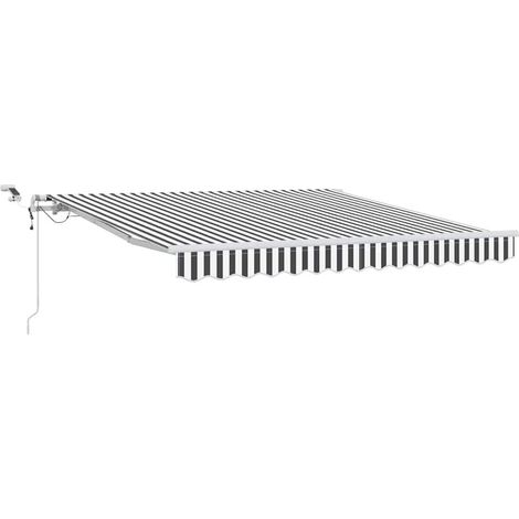 Maison Exclusive - Tenda Retrattile Automatica LED Antracite e Bianco 300x250 cm (1/5)