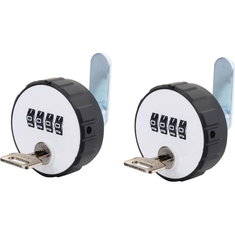 Digital Combination Lock, Zinc Alloy Digital Code Lock Cam Cabinet Password Safe Lock With Keys (Size : 26MM) (1/5)