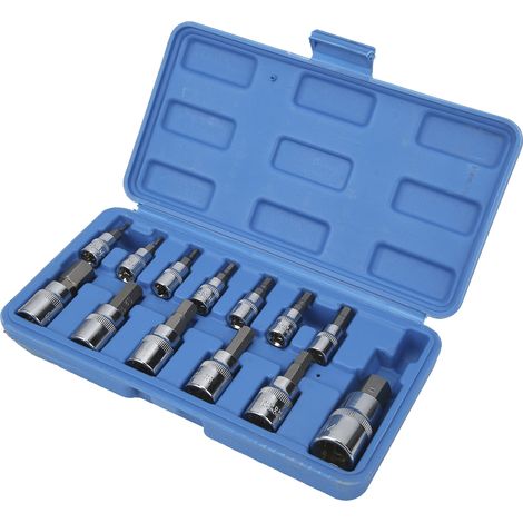 Vierkant-Steckschlüssel-Set (1/4 Zoll, 3/8 Zoll, 1/2 Zoll) mit Werkzeugkasten für Autoreparaturen (1/5)