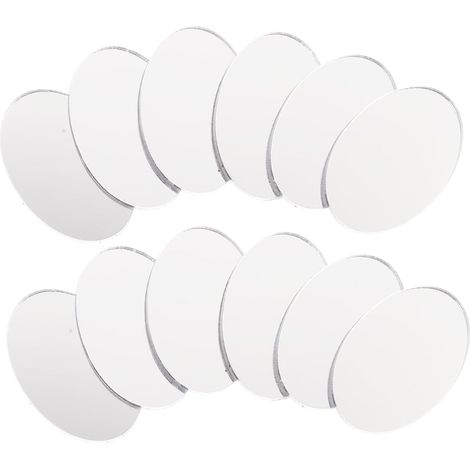 Lot De 4 Feuilles De Miroir Acrylique Autocollants Miroir pour Murs Décoration Murale Argentée De Lumières 30 Pièces X 4 (1/5)