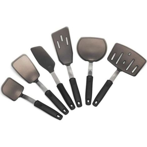 Spatule Flexible en Silicone Ustensiles de Cuisine Antiadhésifs Résistants à la Chaleur Palmes pour la Cuisine et la Pâtisserie (1/5)