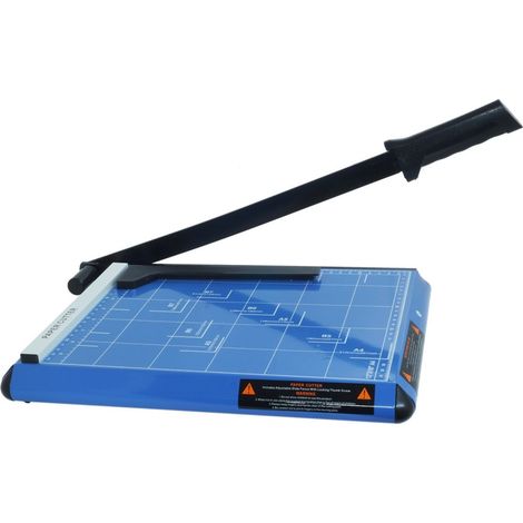 TrAdE Shop Traesio - Taglia Carta Taglierina Paper Cutter Fogli A4 A5 B6 B7 Ghigliottina In Metallo - (1/2)
