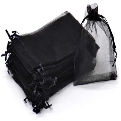 BUNTHAUS Noir émeraude Sac de Protection de Raisins, 100Pcs Sac de Protection de Grappes, 20 x 30 cm , Sachets de Protection pour Plantes, Sac en Organza avec Cordon de Serrage pour Fruits (1/5)