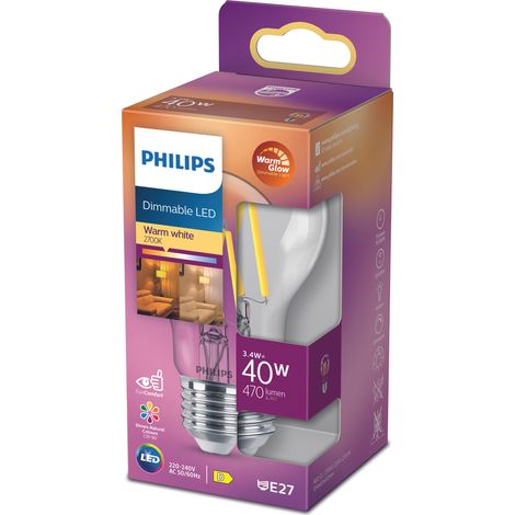 Led e27 normal 34w 40w claro dim calidogl 470 (1/3)
