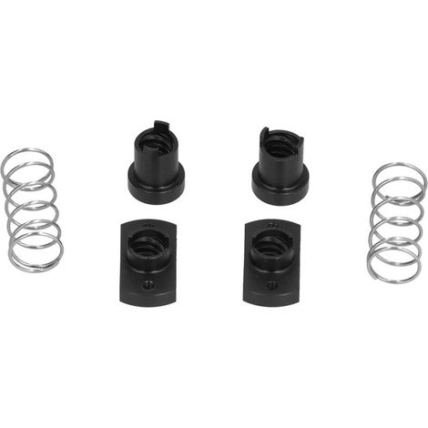 2 set di dadi a molla anti-gioco per eliminare il gioco del POM per stampante 3D T8 TILED TILED 8 mm Nero-Crezuo