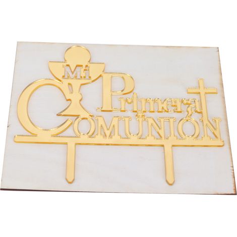 Set de 4 bâtonnets acryliques pour décoration de gâteau mariage, Saint-Valentin, anniversaire (1/5)