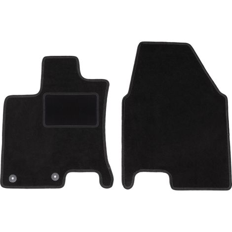 Tapis avant noirs pour : crossover Nissan Qashqai +2 (2008-2013) (1/5)