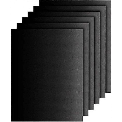 Tapis de cuisson pour barbecue, revêtement antiadhésif en téflon - Faciles à nettoyer, réutilisables, résistants à la chaleur (lot de 6 tapis) (1/5)