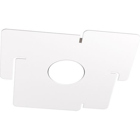 Plafoniera a led ECHO Top Light in metallo Bianco quadrata con attacco lampadina Gx53 (1/3)