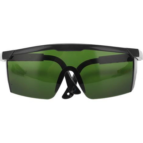 Lunettes de soudage à l'arc argon, branches extensibles, résistantes aux chocs, protection UV, verres vert clair IR3.0 (1/5)